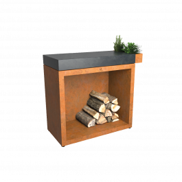 OFYR Butcher Block Storage 90 Corten Donker Grijs Keramiek